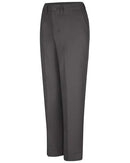 Red Kap Women's Elastic Insert Work Pants PT61 - Charcoal - Unhemmed
