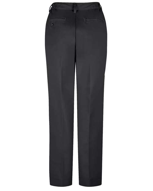 Red Kap Women's Elastic Insert Work Pants PT61 - Black - Unhemmed