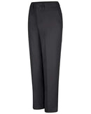 Red Kap Women's Elastic Insert Work Pants PT61 - Black - Unhemmed