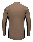 Bulwark Long Sleeve FR Two-Tone Base Layer with Concealed Chest Pocket - EXCEL FR MPS8