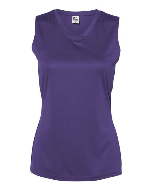 C2 Sport Women's Sleeveless V-Neck T-Shirt 5663