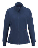 Bulwark Women's Zip Front Fleece Jacket-Cotton/Spandex Blend SEZ3