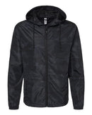 Independent Trading Co. Lightweight Windbreaker Full-Zip Jacket EXP54LWZ - Black Camo