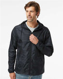 Independent Trading Co. Lightweight Windbreaker Full-Zip Jacket EXP54LWZ - Black Camo
