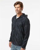 Independent Trading Co. Lightweight Windbreaker Full-Zip Jacket EXP54LWZ - Black Camo