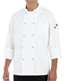 Chef Designs 100% Polyester Ten Pearl Button Chef Coat 0423