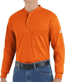 Bulwark Long Sleeve Tagless Henley Shirt SEL2