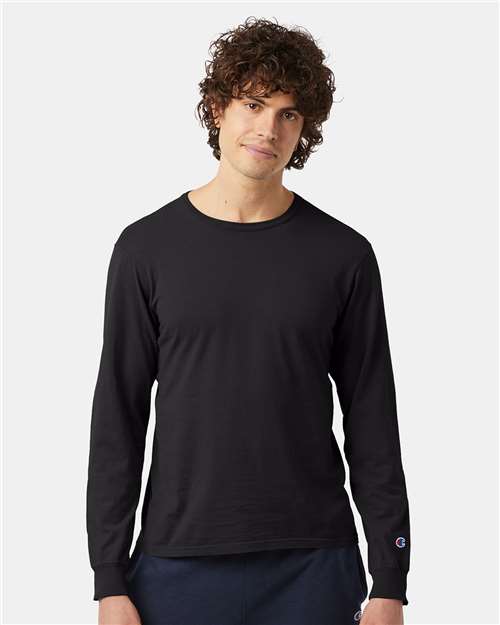 Champion Garment-Dyed Long Sleeve T-Shirt CD200