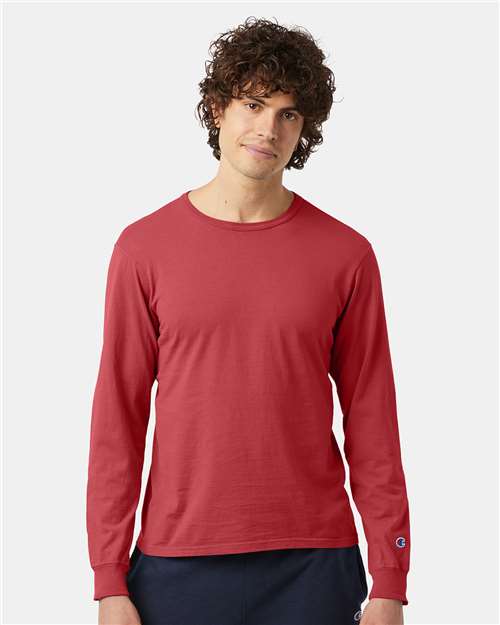Champion Garment-Dyed Long Sleeve T-Shirt CD200