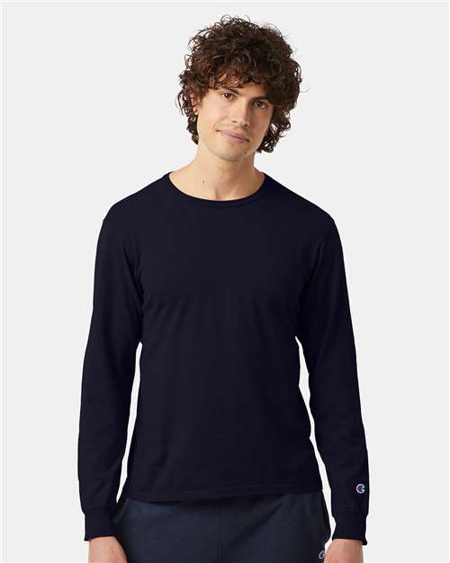 Champion Garment-Dyed Long Sleeve T-Shirt CD200
