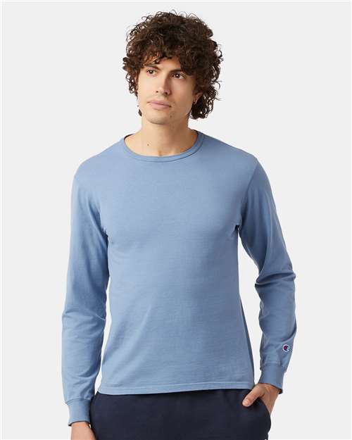 Champion Garment-Dyed Long Sleeve T-Shirt CD200