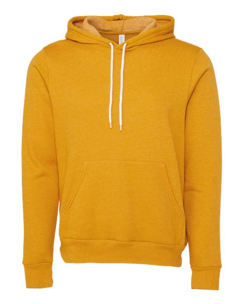 BELLA + CANVAS Sponge Fleece Hoodie 3719 - Heather Mustard