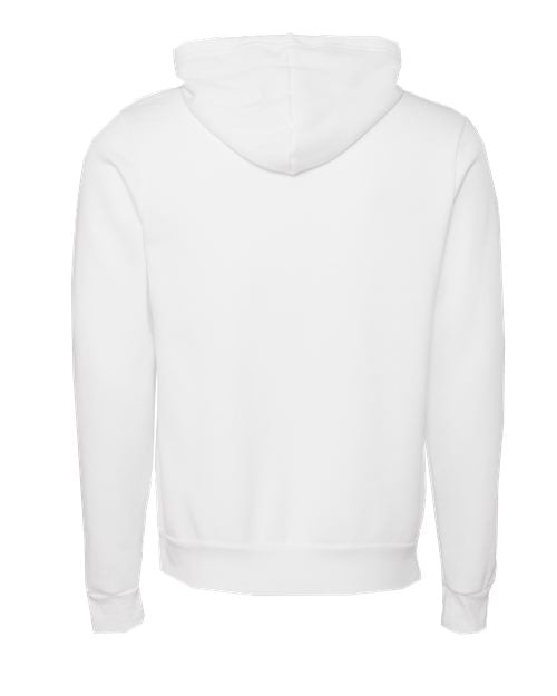 BELLA + CANVAS Sponge Fleece Hoodie 3719 - DTG White