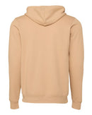 BELLA + CANVAS Sponge Fleece Full-Zip Hoodie 3739 - Heather Sand Dune