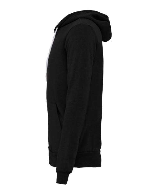 BELLA + CANVAS Sponge Fleece Full-Zip Hoodie 3739 - Black Heather