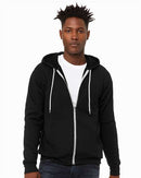 BELLA + CANVAS Sponge Fleece Full-Zip Hoodie 3739 - Black Heather