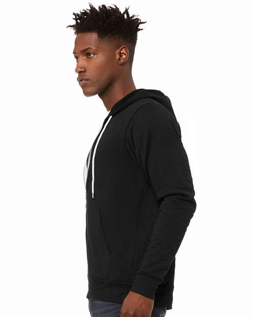 BELLA + CANVAS Sponge Fleece Full-Zip Hoodie 3739 - Black Heather