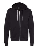 BELLA + CANVAS Sponge Fleece Full-Zip Hoodie 3739 - DTG Black