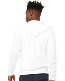 BELLA + CANVAS Sponge Fleece Full-Zip Hoodie 3739 - DTG White