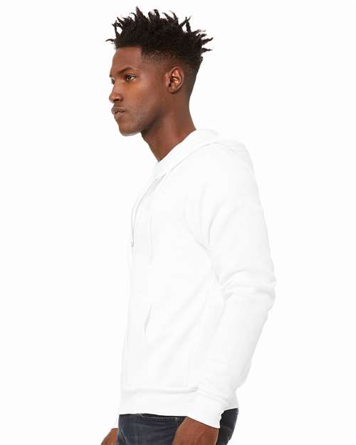 BELLA + CANVAS Sponge Fleece Full-Zip Hoodie 3739 - DTG White