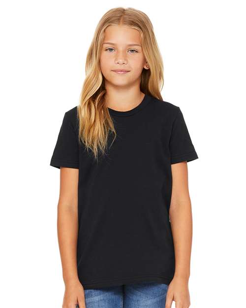 BELLA + CANVAS Youth Jersey Tee 3001Y - Vintage Black