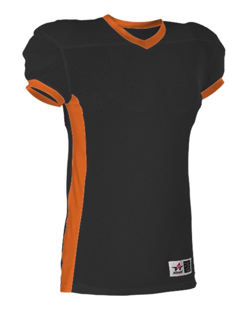 Alleson Athletic Youth Football Jersey 750EY - Black/ Orange