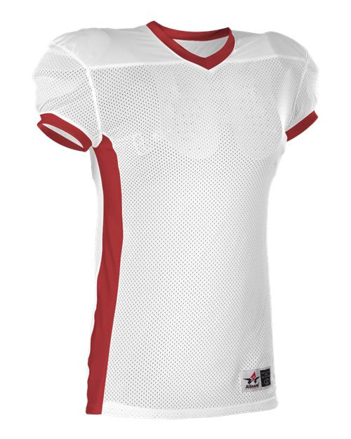 Alleson Athletic Youth Football Jersey 750EY - White/ Red