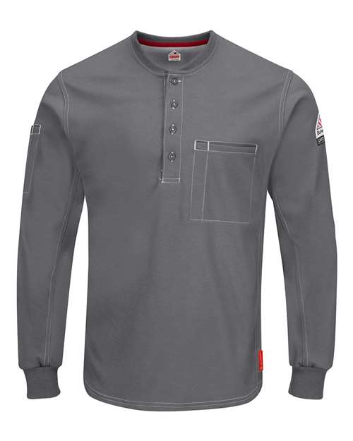Bulwark iQ Series® Plus Long Sleeve Henley - Tall Sizes QT40T
