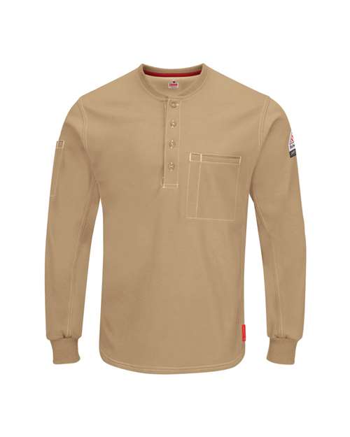 Bulwark iQ Series® Plus Long Sleeve Henley - Tall Sizes QT40T