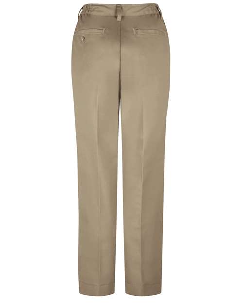 Red Kap Women's Elastic Insert Work Pants PT61 - Khaki - 29I
