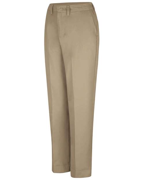 Red Kap Women's Elastic Insert Work Pants PT61 - Khaki - 33I