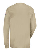 Bulwark Long Sleeve Tagless Henley Shirt - Tall Sizes SEL2T