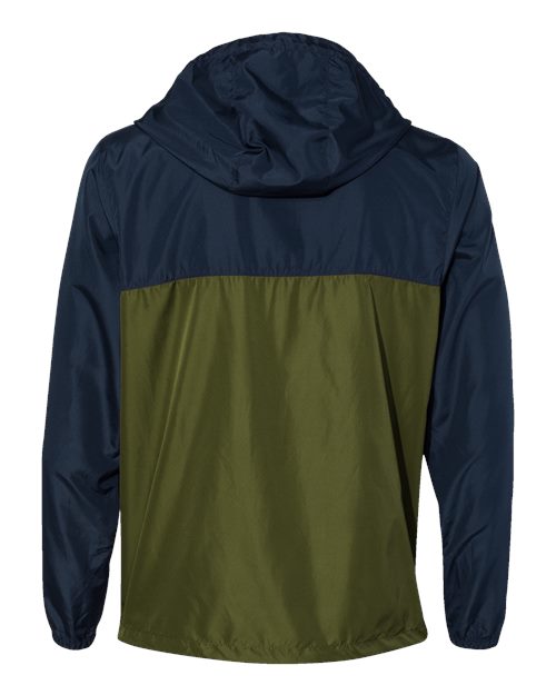 Independent Trading Co. Lightweight Windbreaker Full-Zip Jacket EXP54LWZ - Classic Navy/ Army