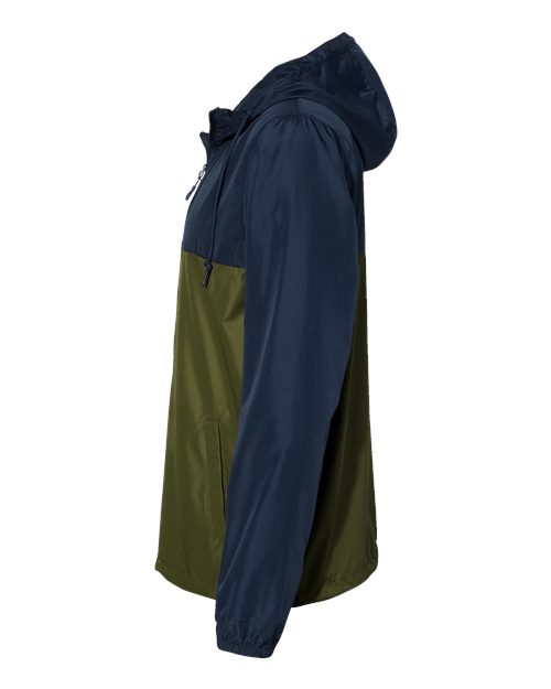 Independent Trading Co. Lightweight Windbreaker Full-Zip Jacket EXP54LWZ - Classic Navy/ Army