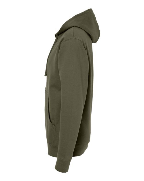Independent Trading Co. Midweight Full-Zip Hooded Sweatshirt SS4500Z - Army