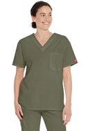 Dickies Unisex Tuckable V-Neck Top. Item 83706 in DK EDS SIGNATURE Collection. Live Chat for Bulk Discounts.