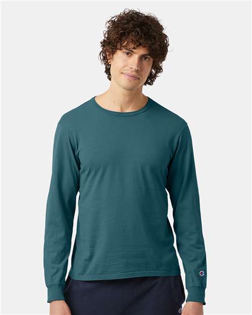 Champion Garment-Dyed Long Sleeve T-Shirt CD200