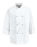 Chef Designs Eight Pearl Button Chef Coat - Tall Sizes 0403T