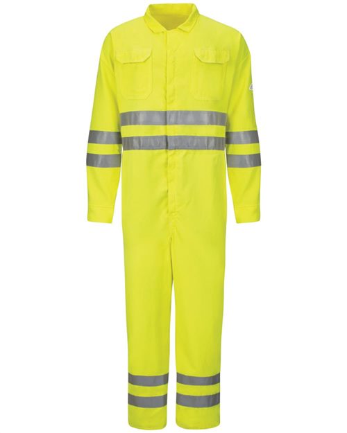 Bulwark Hi-Vis Deluxe Coverall with Reflective Trim - CoolTouch® 2 - 7 oz. - Tall Sizes CMD8T