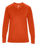 Badger Ultimate SoftLock™ Women's V-Neck Long Sleeve T-Shirt 4064