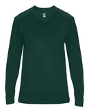 Badger Ultimate SoftLock™ Women's V-Neck Long Sleeve T-Shirt 4064