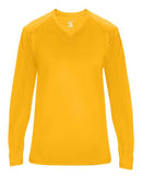 Badger Ultimate SoftLock™ Women's V-Neck Long Sleeve T-Shirt 4064