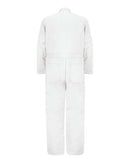 Red Kap Button-Front Cotton Coverall Additional Sizes CC16EXT