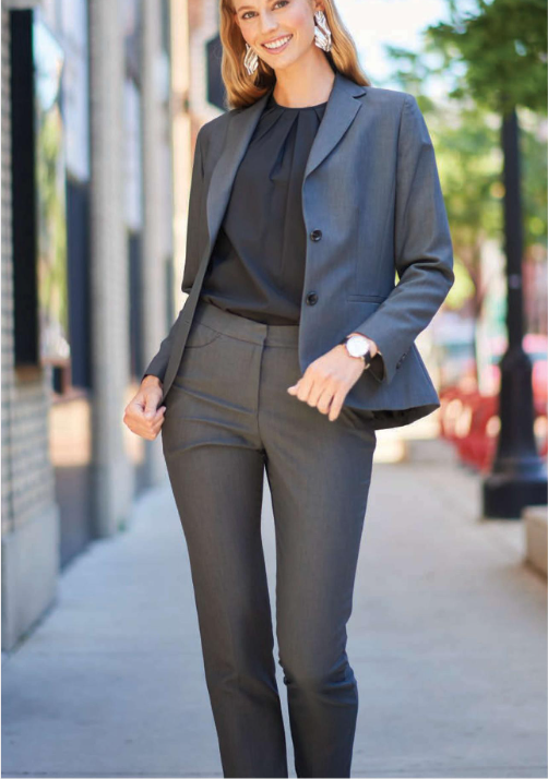 Edwards [8535] Ladies Synergy Tailored Fit Dress Pant. Live Chat For Bulk Discounts.