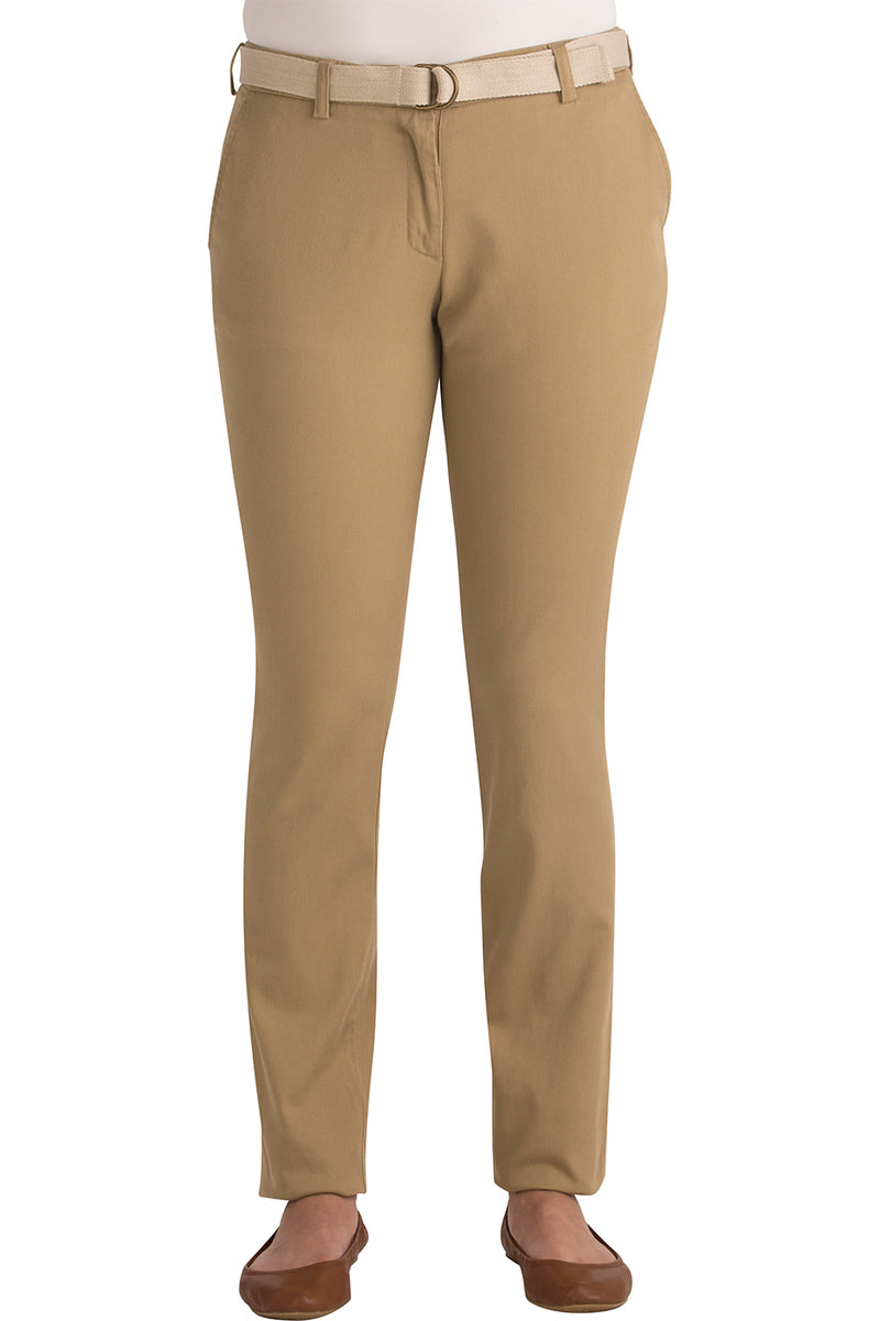 Edwards Ladies Slim Chino Flat Front Pant [