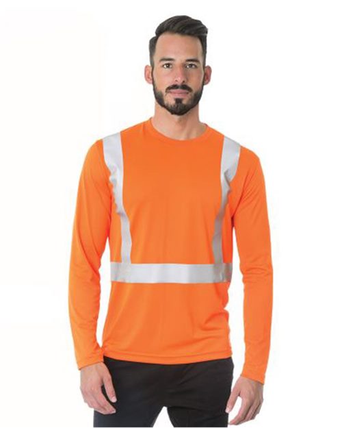 Bayside USA-Made Hi-Visibility Long Sleeve Performance T-Shirt 3742