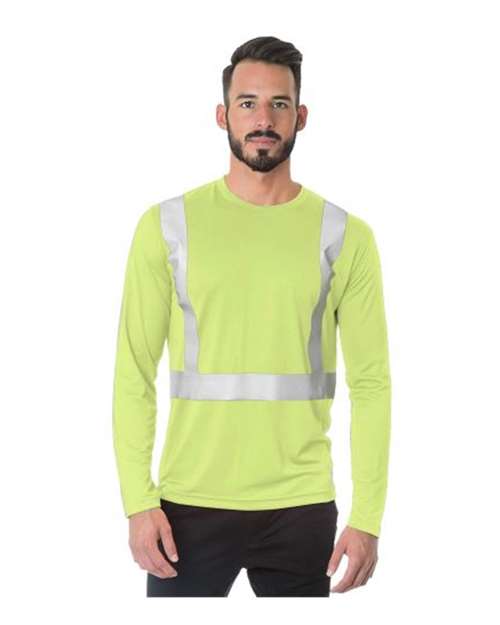Bayside USA-Made Hi-Visibility Long Sleeve Performance T-Shirt 3742