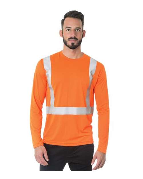 Bayside USA-Made Hi-Visibility Long Sleeve Performance T-Shirt 3742
