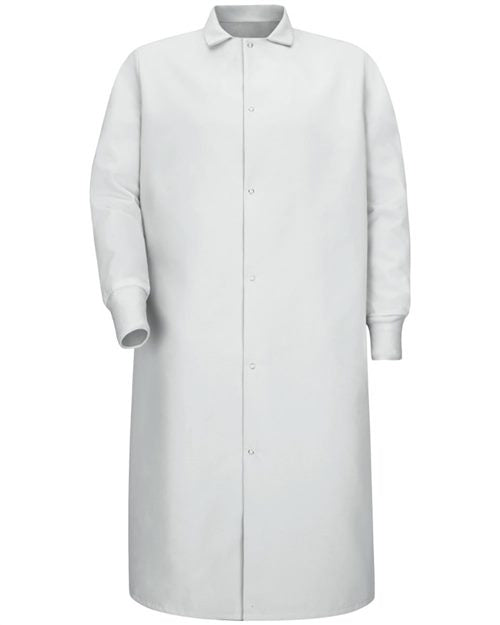 Red Kap Gripper-Front Pocketless Butcher Coat With Knit Cuffs KS60
