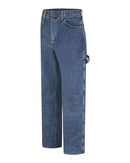 Bulwark Flame Resistant Pre-Washed Denim Dungaree - Extended Sizes PEJ8EXT